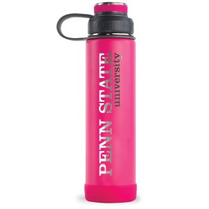 EcoVessel 24oz bottle hot pink Penn State University image